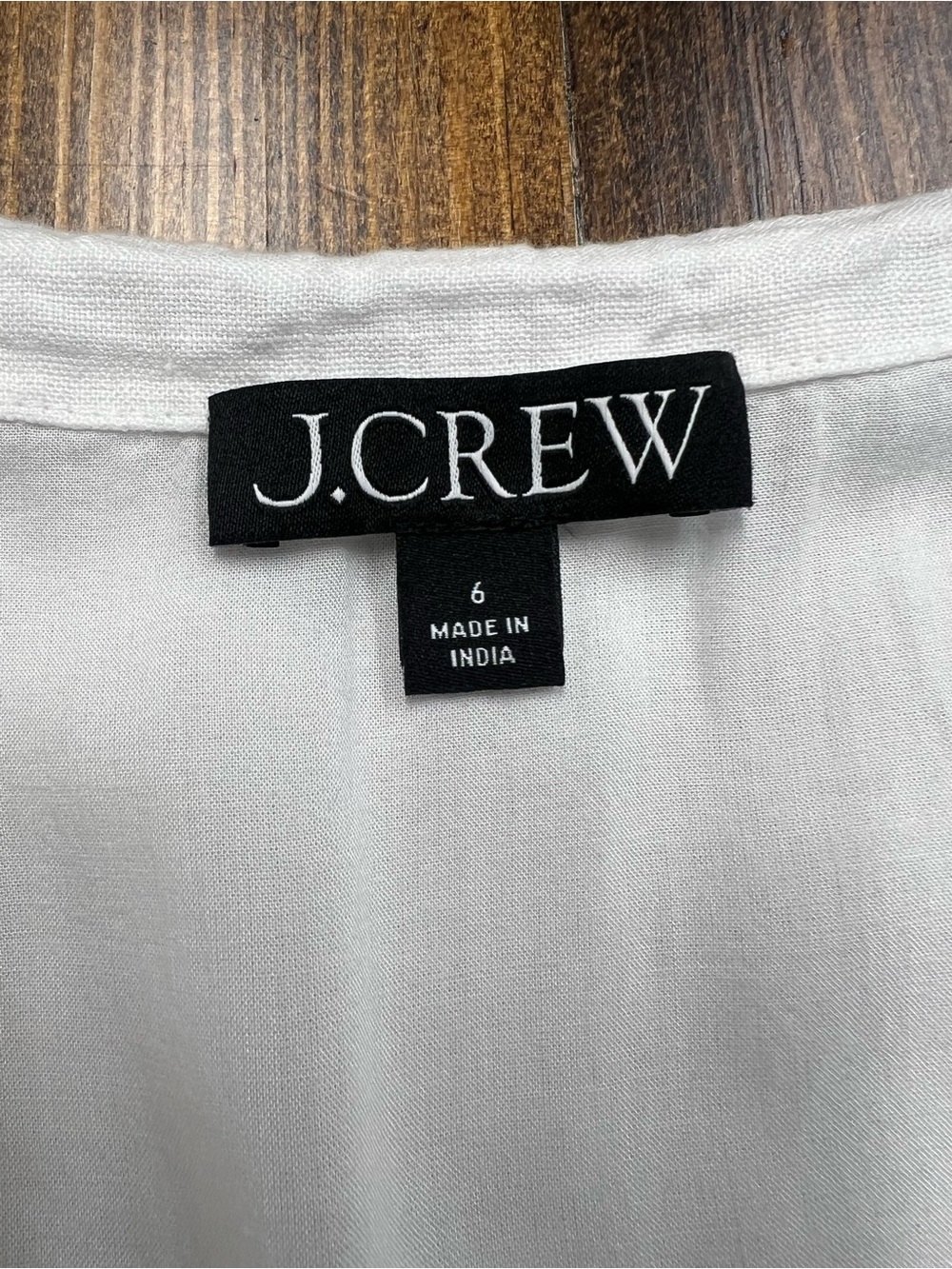 J. Crew Linen mini dress in White Size 6 - Picture 6 of 10